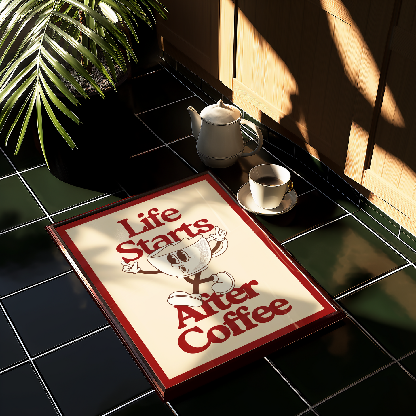 Life Starts After Coffee Print - BYHONEYSTUDIOS