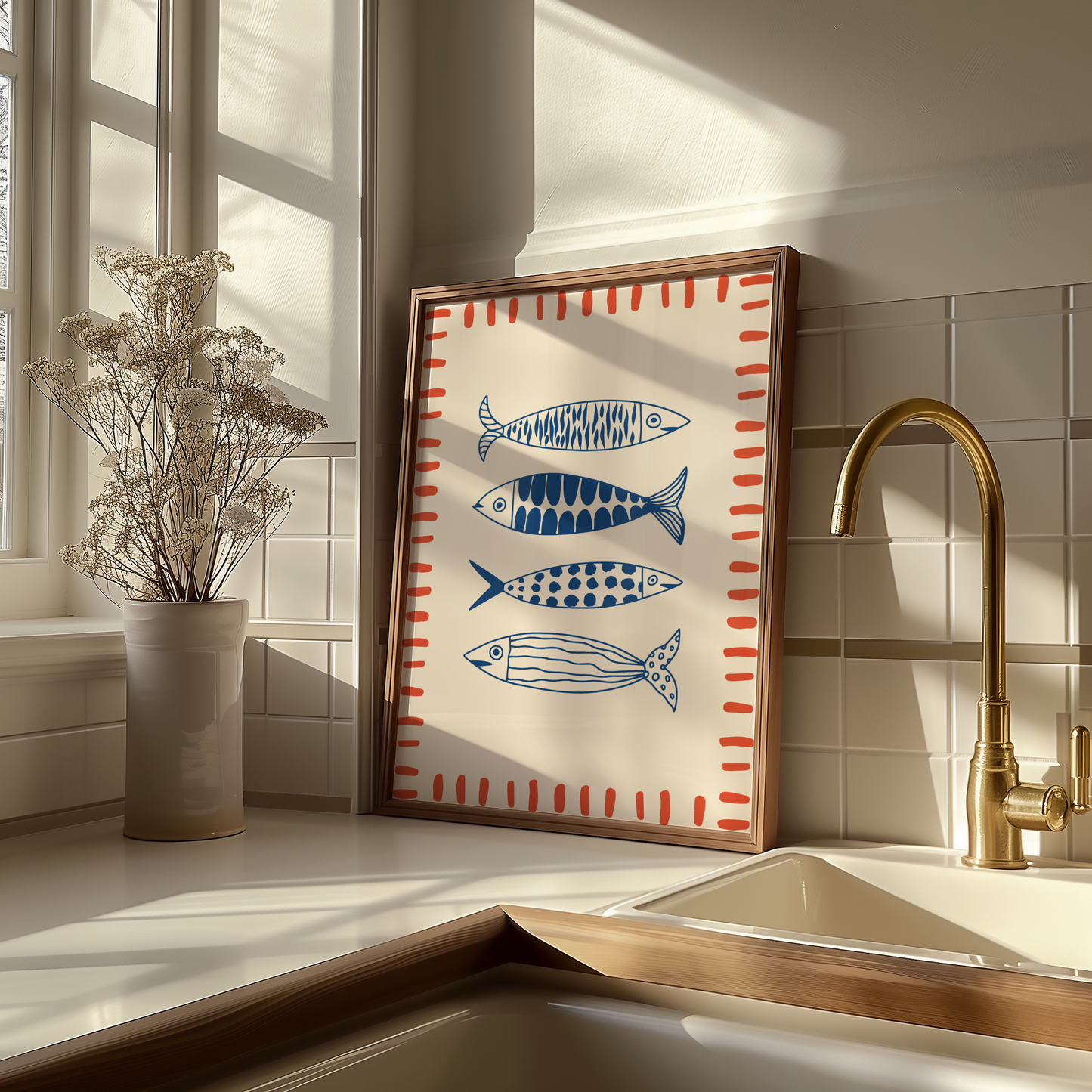Sardines Fish Print