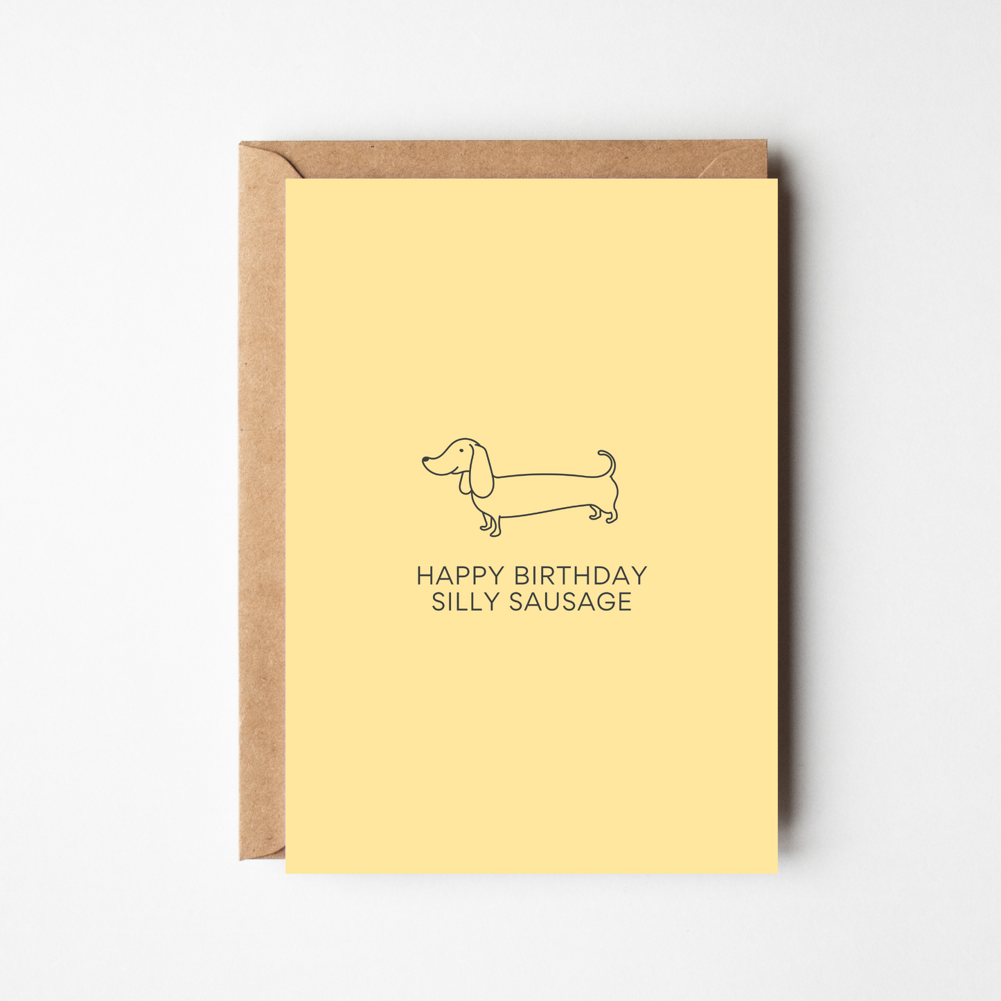 A6 Happy Birthday Silly Sausage Card