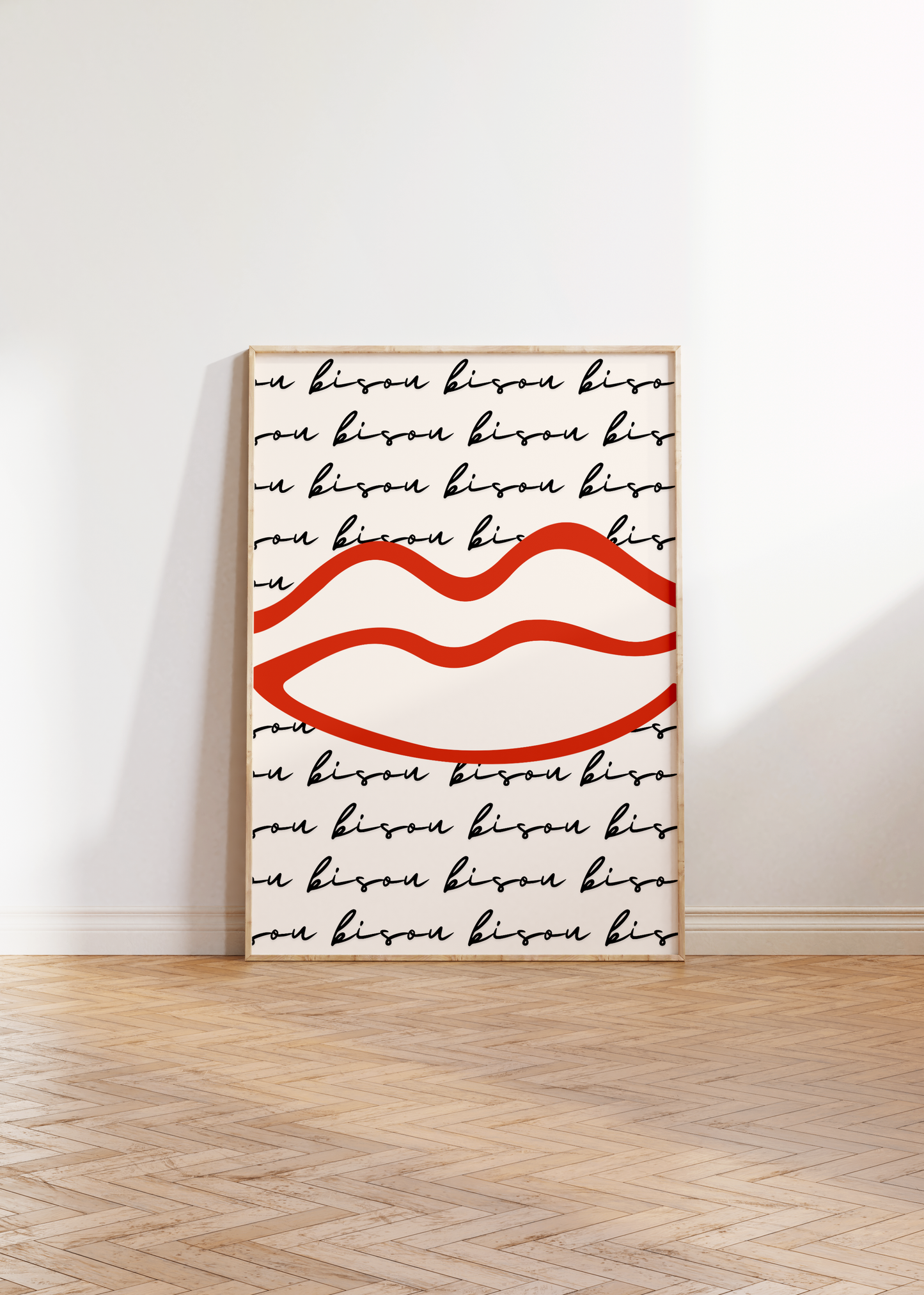 Bisou Lips Print - BYHONEYSTUDIOS