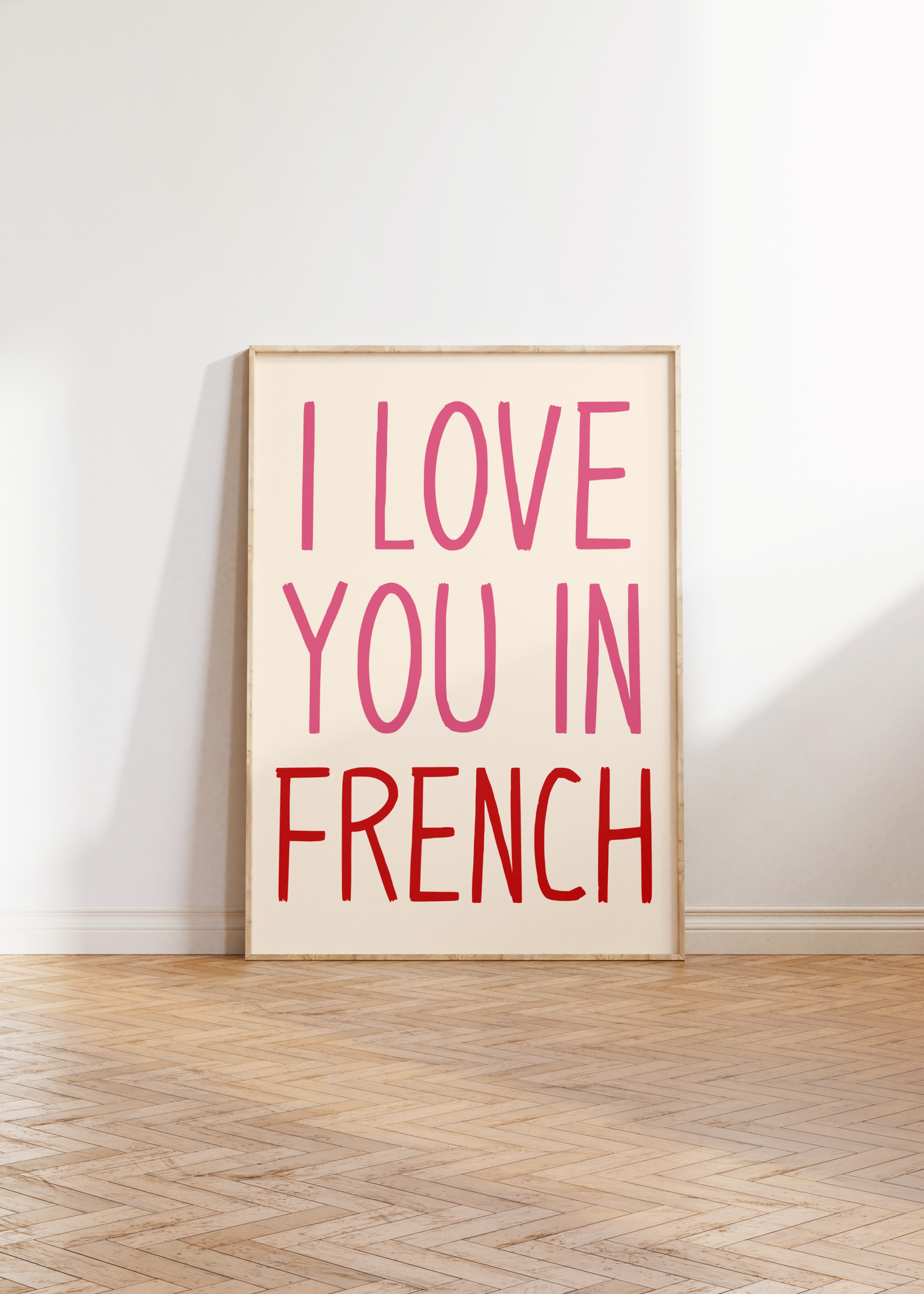 I Love You In French Print - BYHONEYSTUDIOS