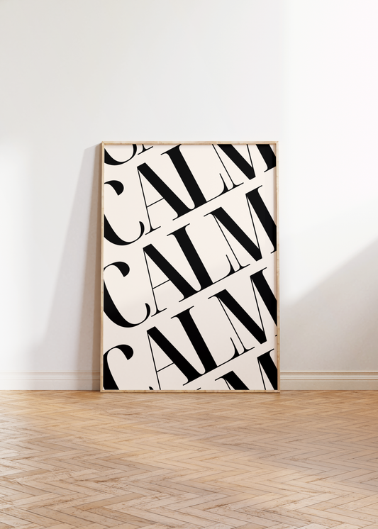 Calm Print - BYHONEYSTUDIOS