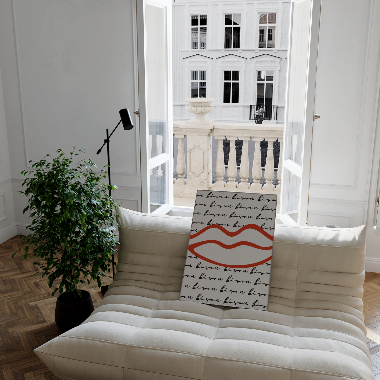 Bisou Lips Print - BYHONEYSTUDIOS