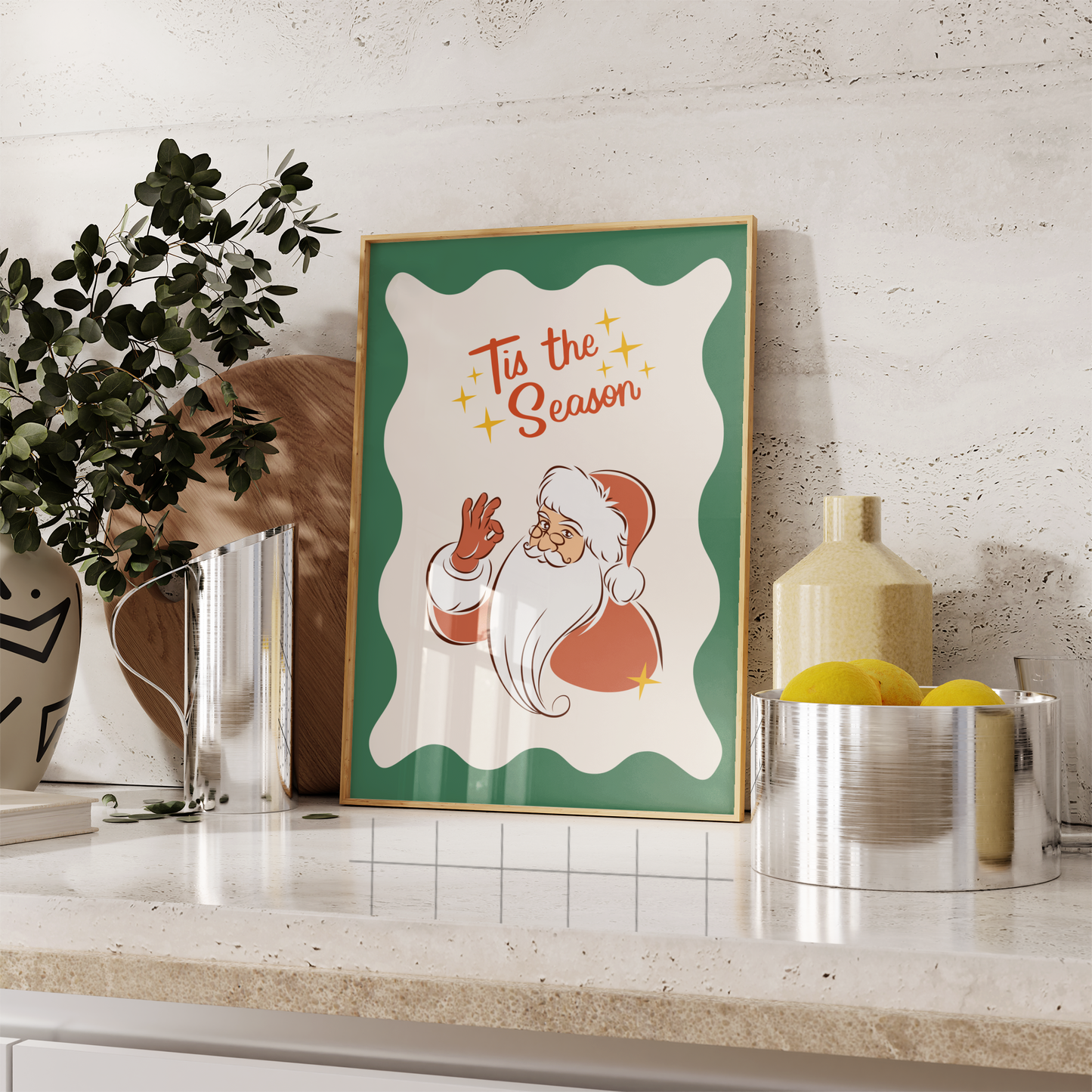 Tis The Season Christmas Print - BYHONEYSTUDIOS