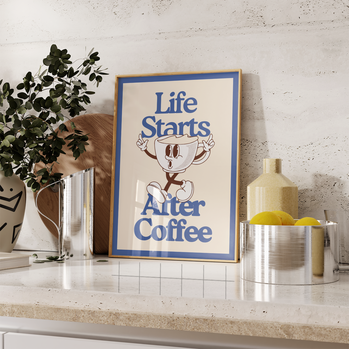 Life Starts After Coffee Print - BYHONEYSTUDIOS