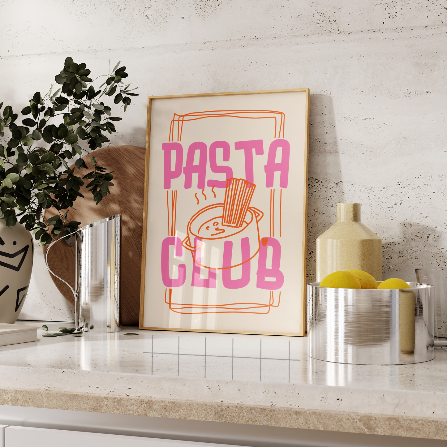 Pasta Club Print - BYHONEYSTUDIOS