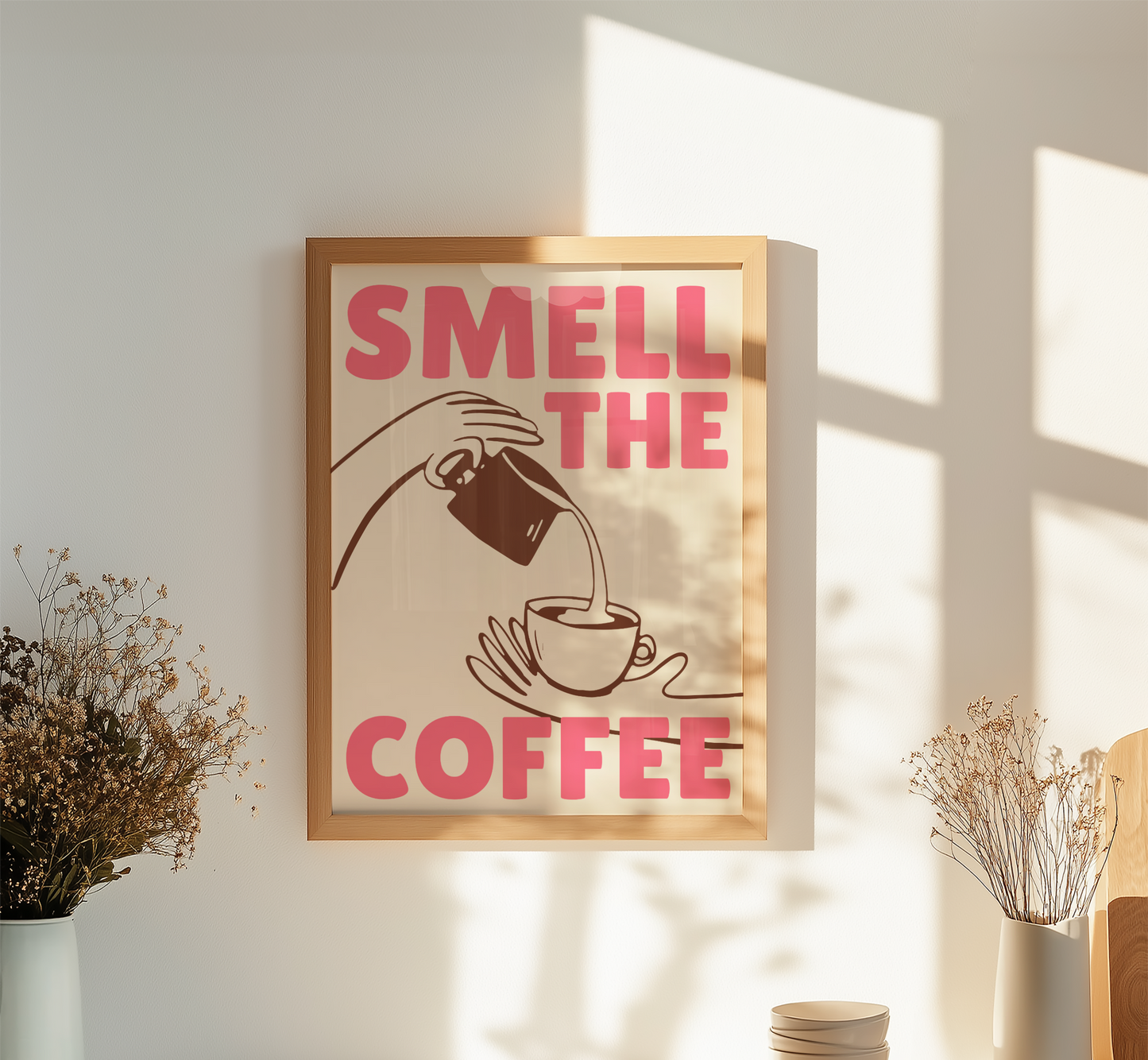 Smell The Coffee Print - BYHONEYSTUDIOS
