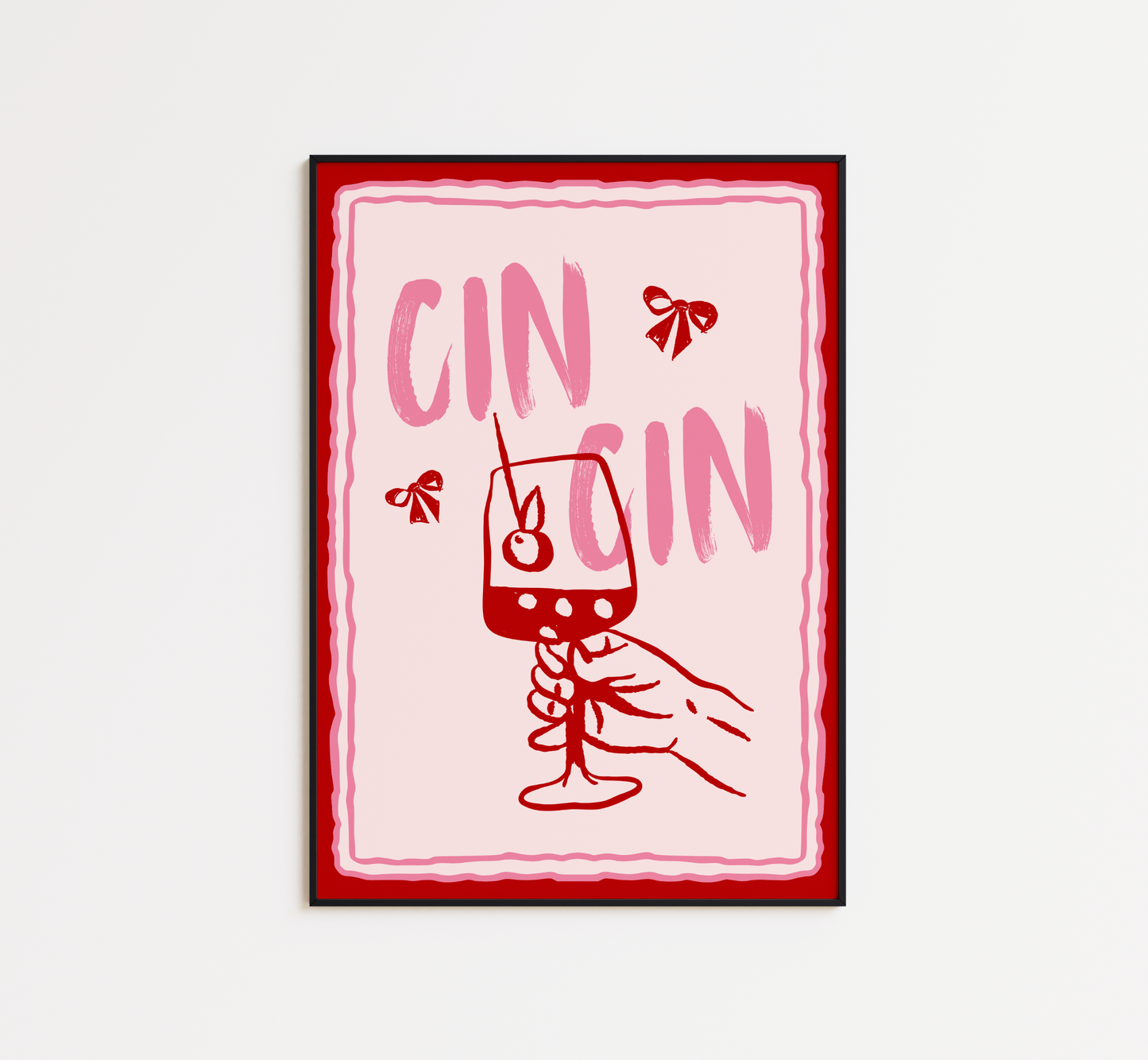 Cin Cin Bow Print - BYHONEYSTUDIOS