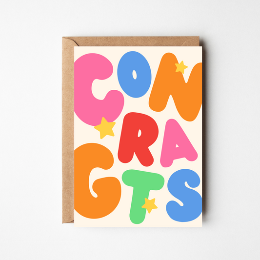 A6 Congratulations Card - BYHONEYSTUDIOS