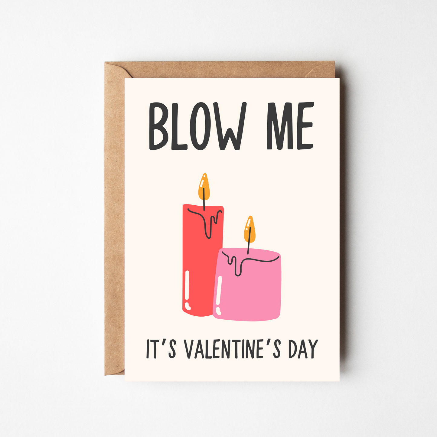A6 Happy Valentines Day Card - BYHONEYSTUDIOS