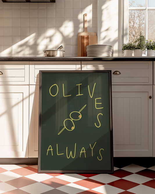 Olives Always Print - BYHONEYSTUDIOS