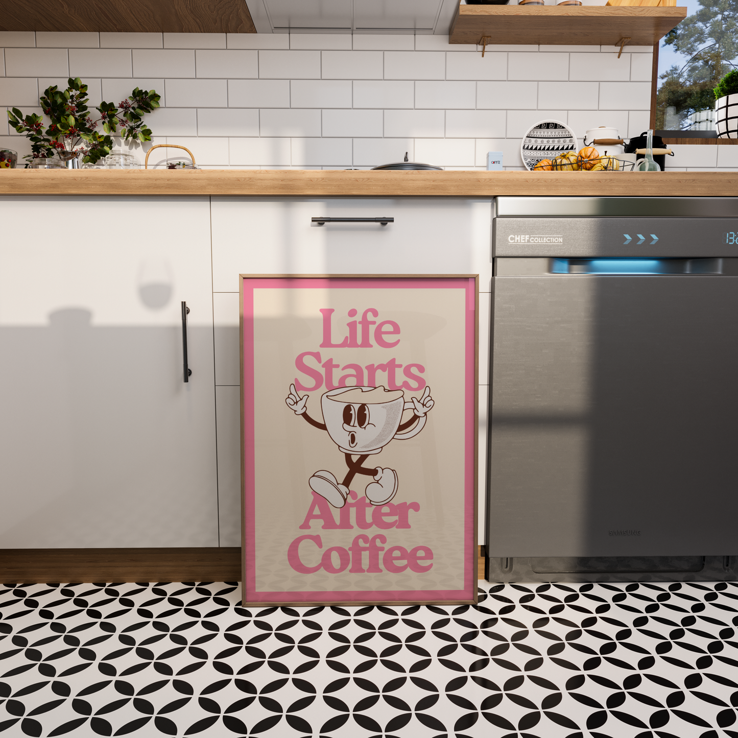Life Starts After Coffee Print - BYHONEYSTUDIOS