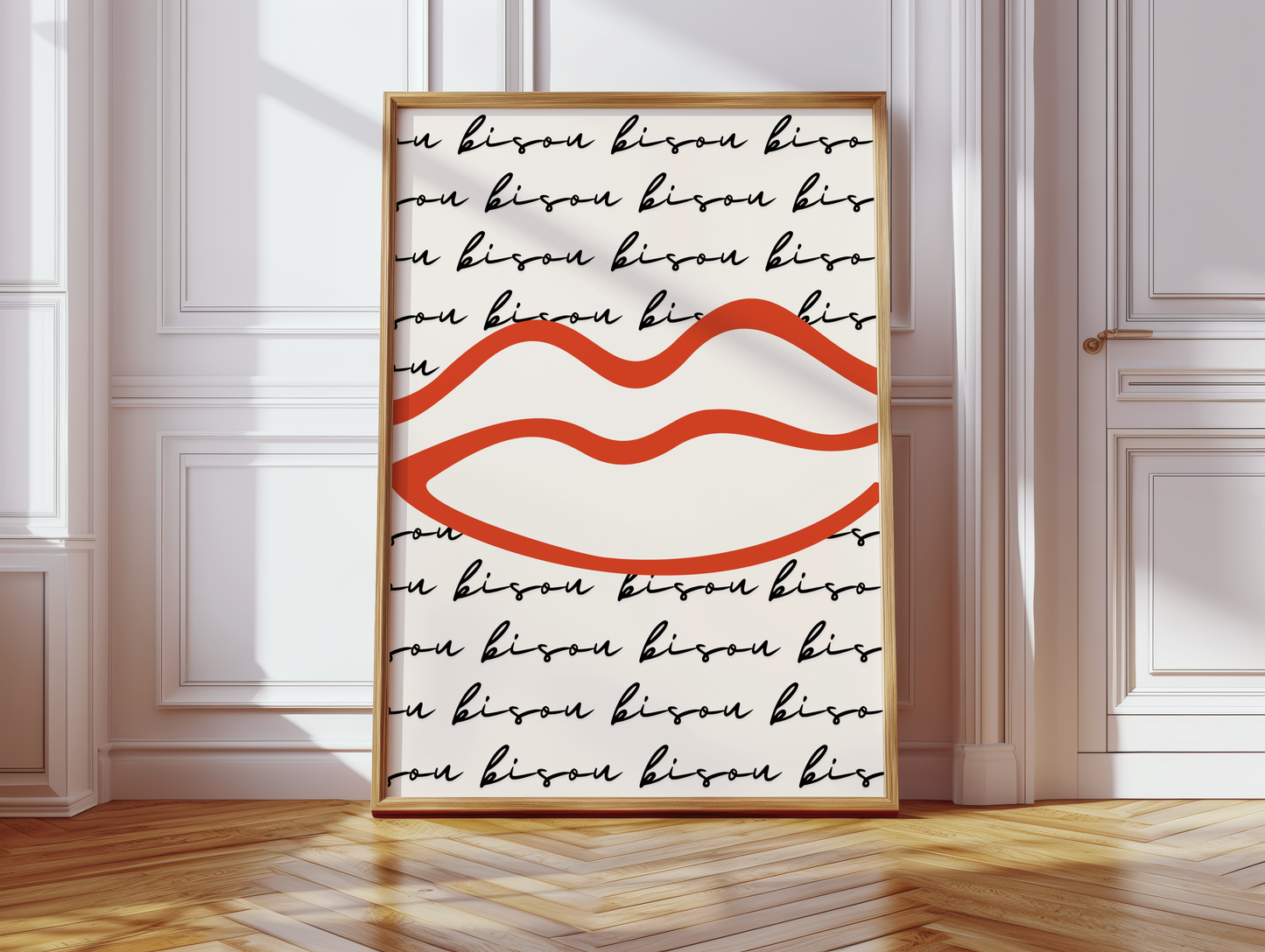 Bisou Lips Print - BYHONEYSTUDIOS