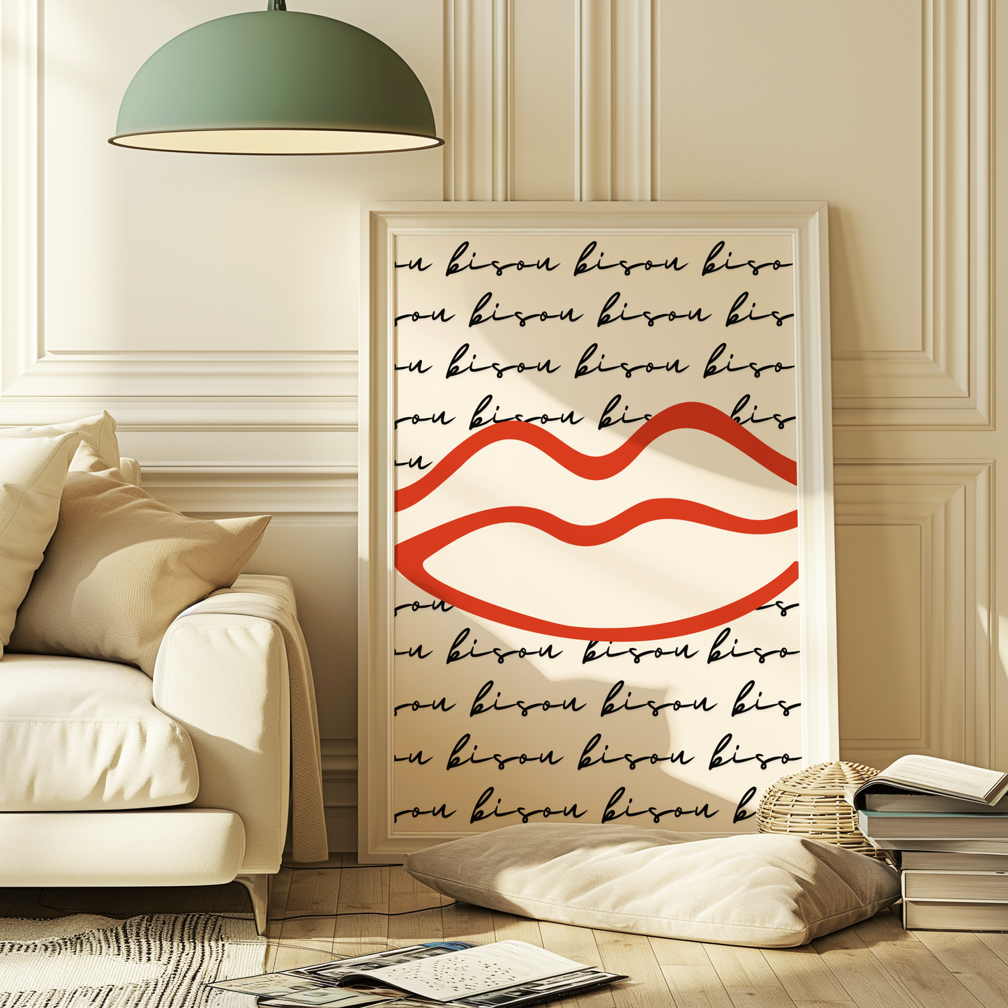 Bisou Lips Print - BYHONEYSTUDIOS