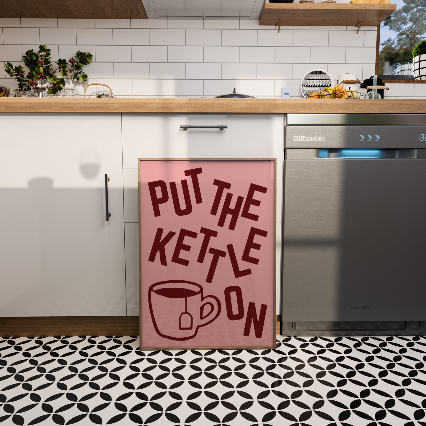 Put The Kettle On Print - BYHONEYSTUDIOS