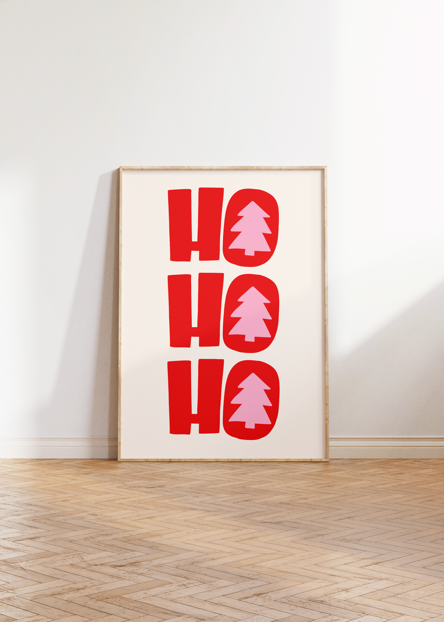 Ho Ho Ho Christmas Print - BYHONEYSTUDIOS