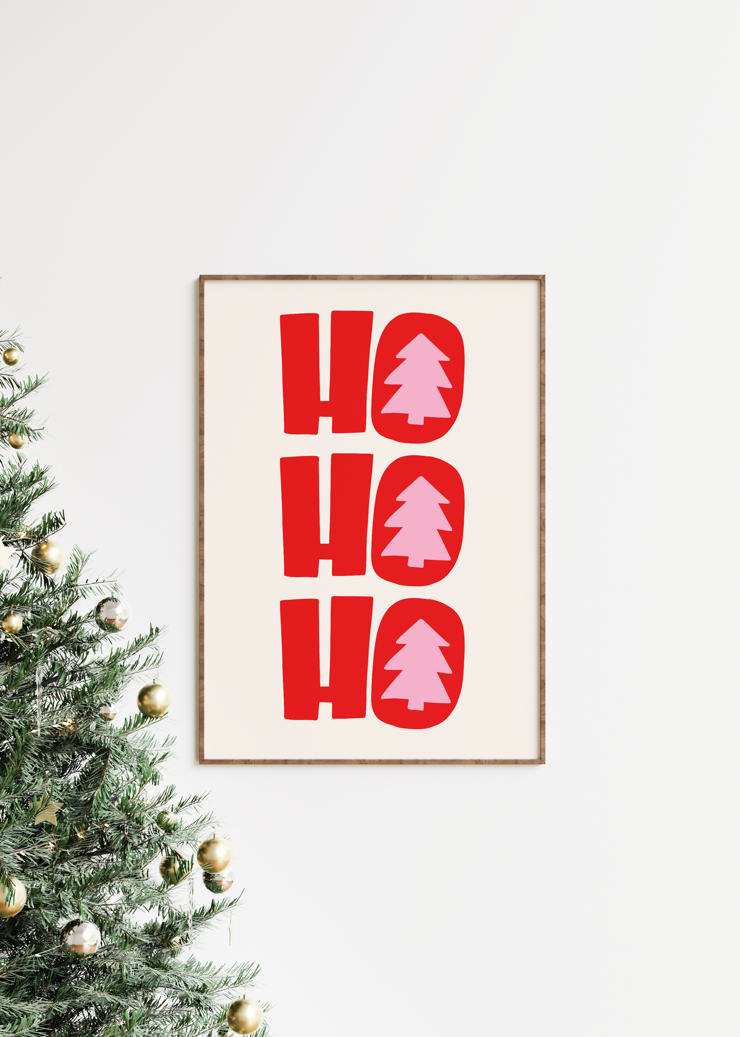 Ho Ho Ho Christmas Print - BYHONEYSTUDIOS