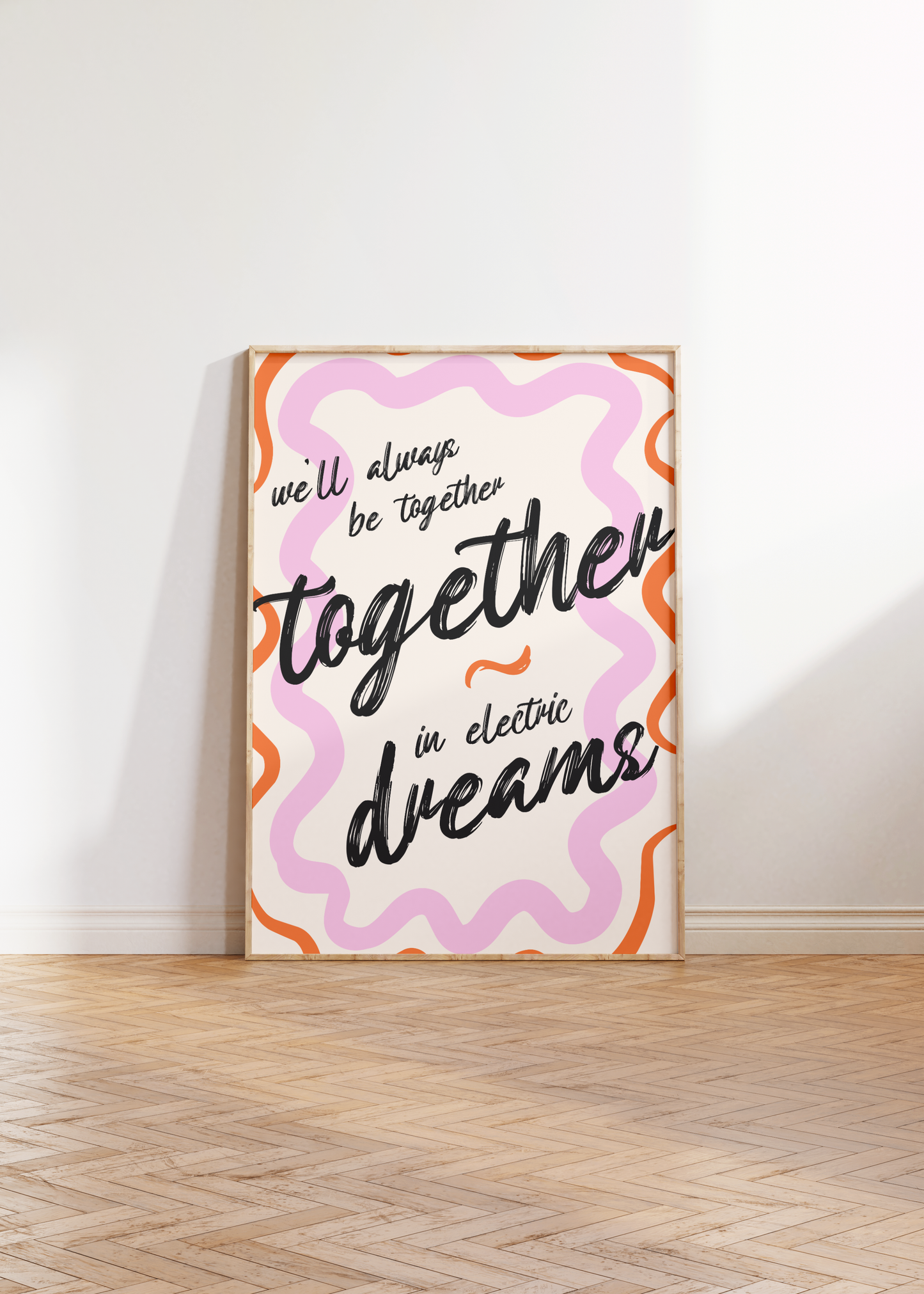 Together In Electric Dreams Print - BYHONEYSTUDIOS