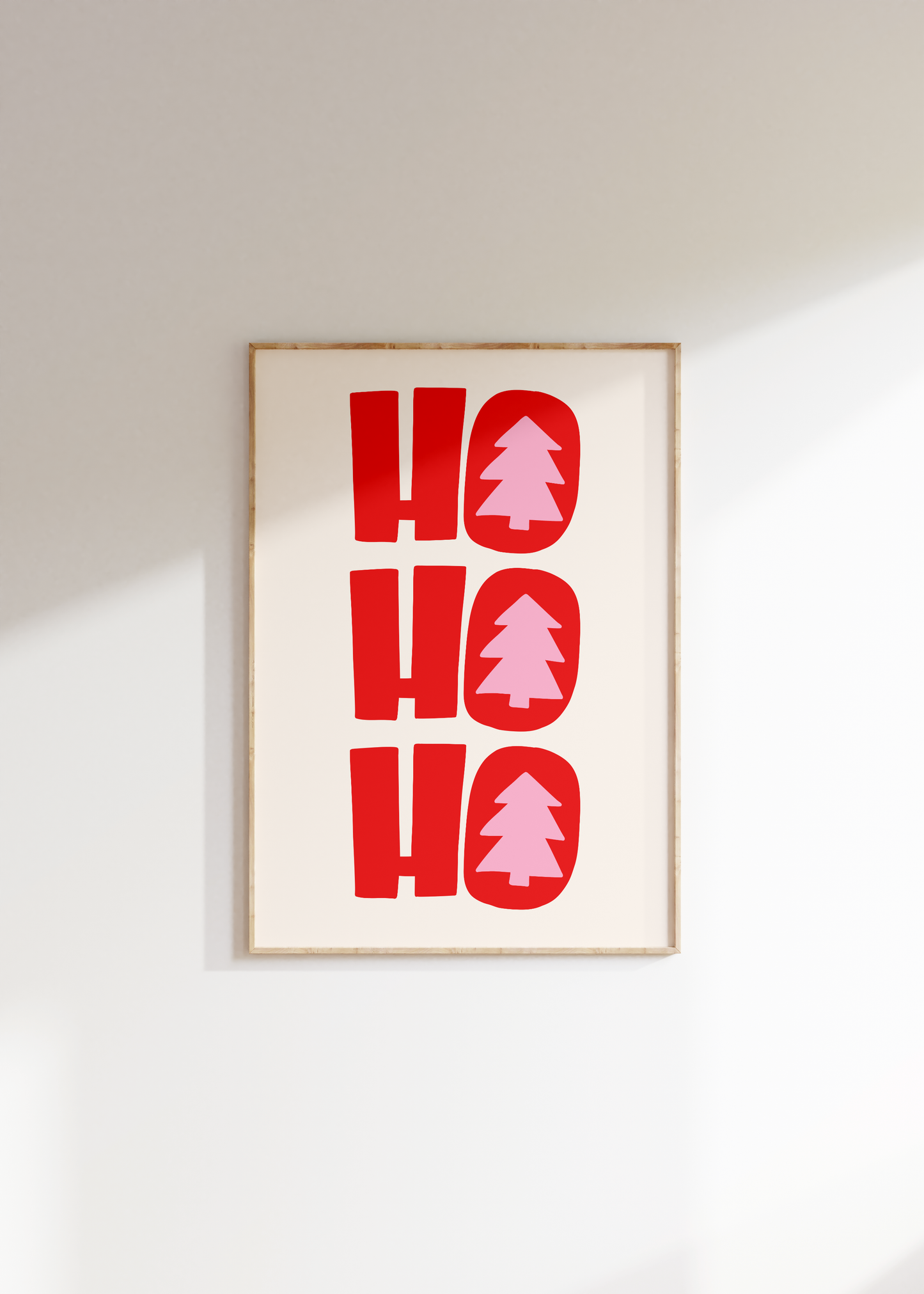 Ho Ho Ho Christmas Print - BYHONEYSTUDIOS