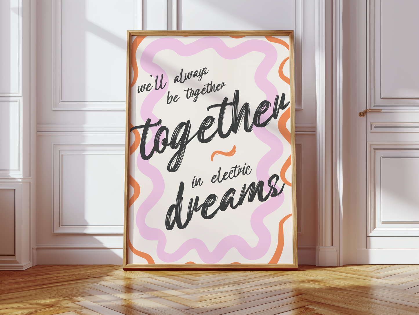Together In Electric Dreams Print - BYHONEYSTUDIOS