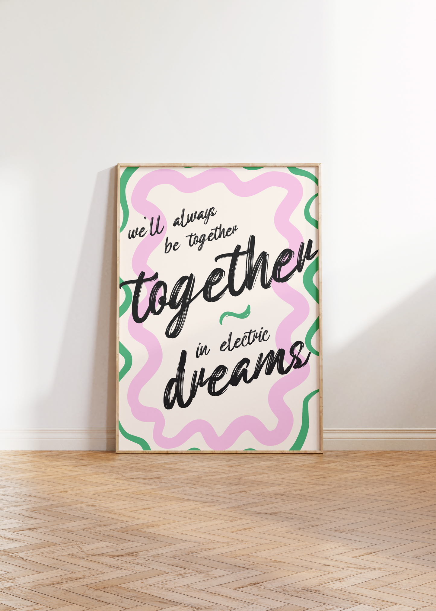 Together In Electric Dreams Print - BYHONEYSTUDIOS