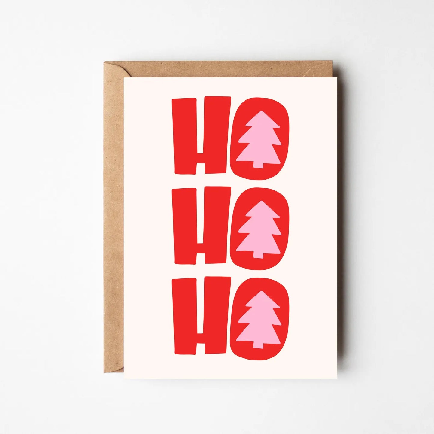 A6 Ho Ho Ho Christmas Card - BYHONEYSTUDIOS