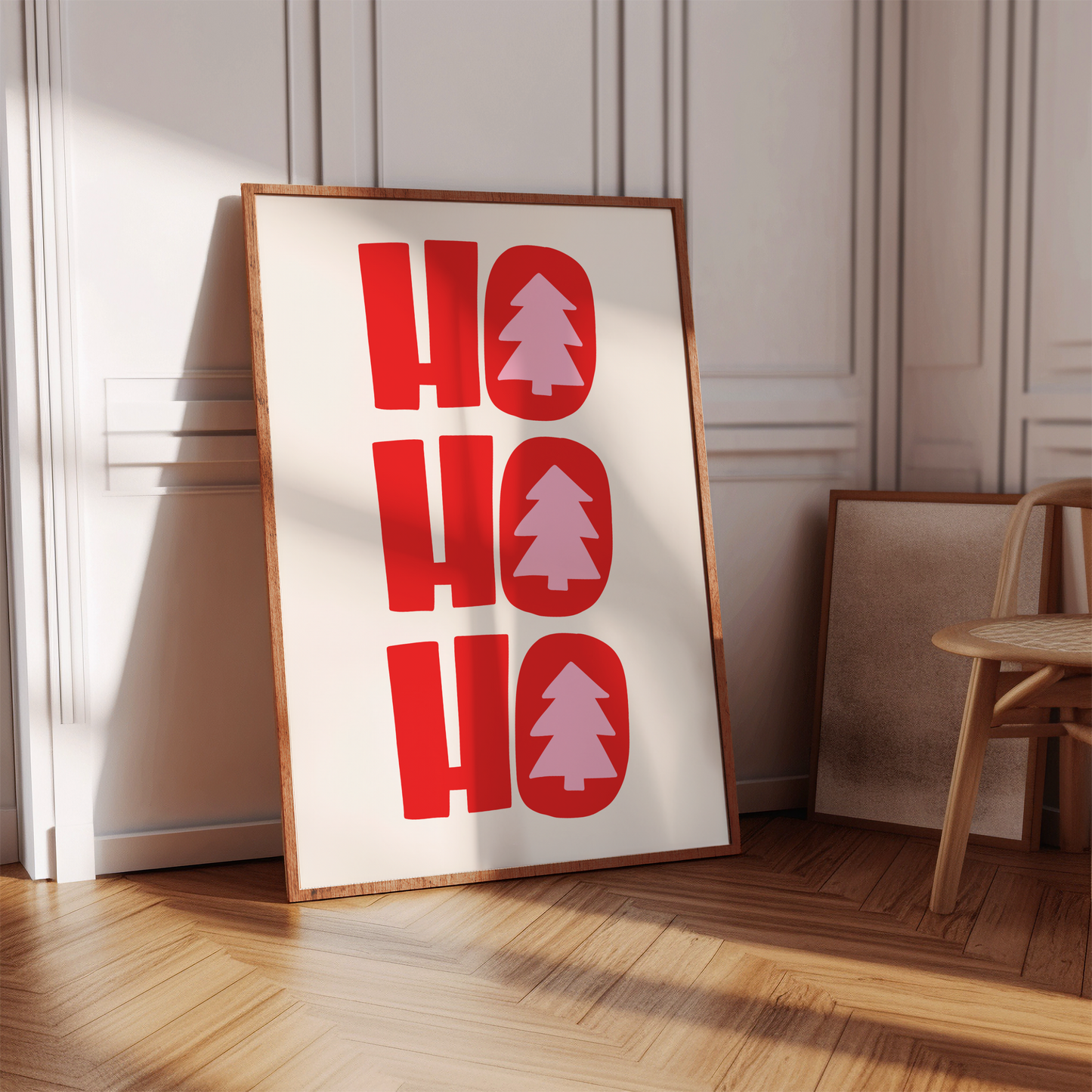 Ho Ho Ho Christmas Print - BYHONEYSTUDIOS