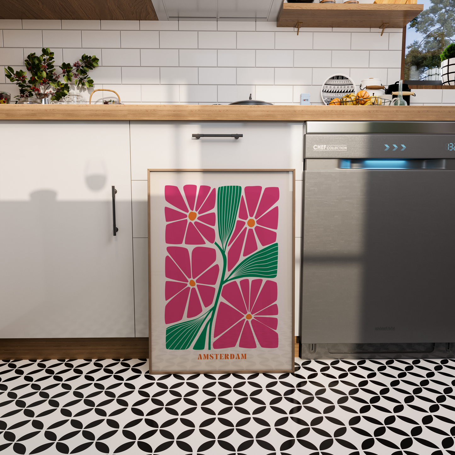Amsterdam Flowers Print - BYHONEYSTUDIOS