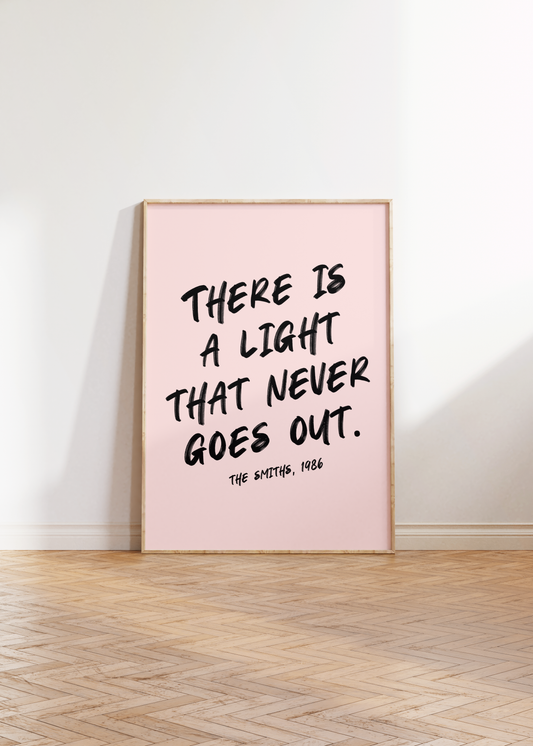 The Smiths Lyrics Print - BYHONEYSTUDIOS