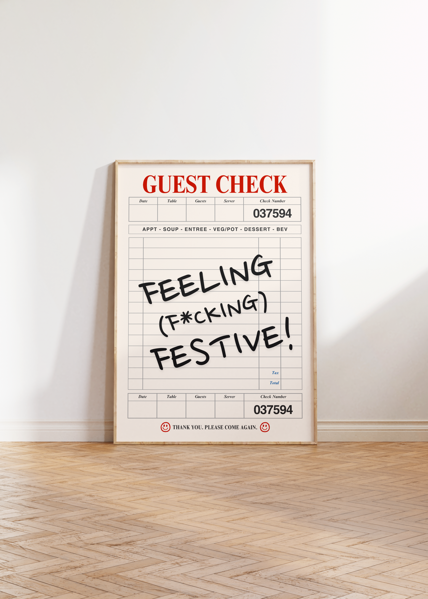 Feeling Festive Christmas Print - BYHONEYSTUDIOS