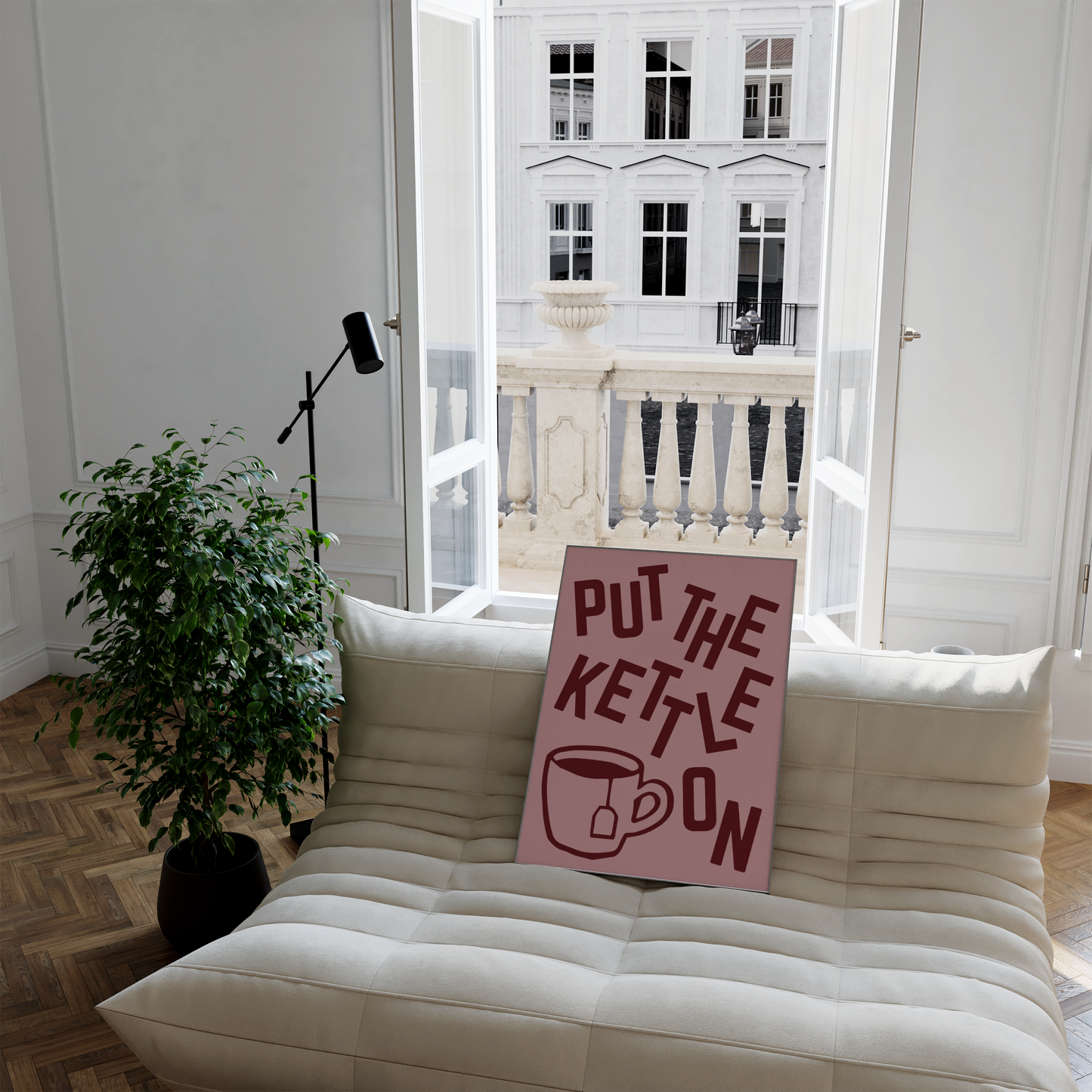 Put The Kettle On Print - BYHONEYSTUDIOS