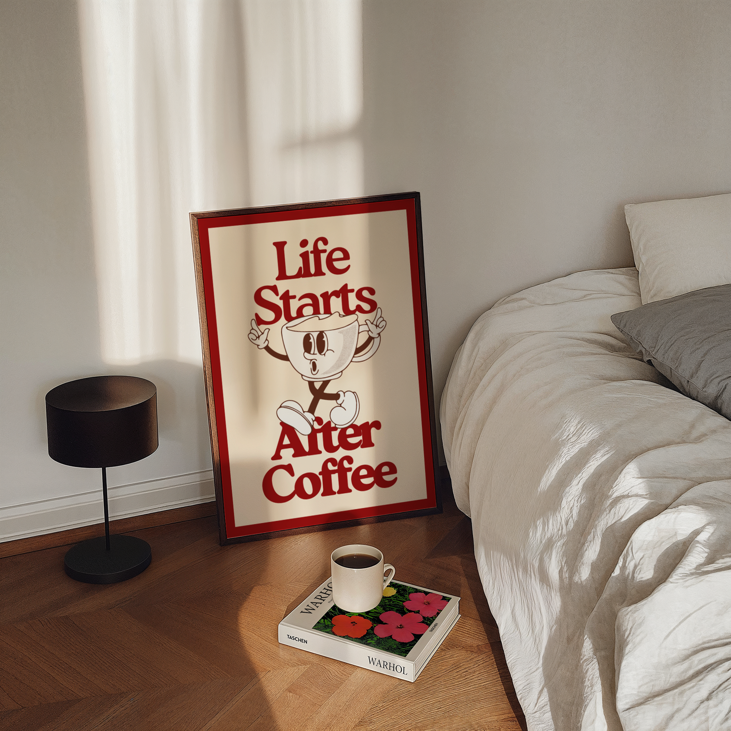 Life Starts After Coffee Print - BYHONEYSTUDIOS
