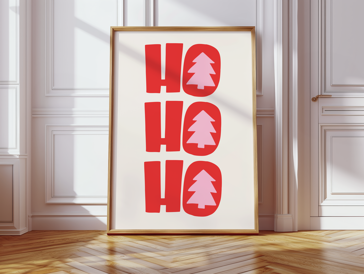 Ho Ho Ho Christmas Print - BYHONEYSTUDIOS