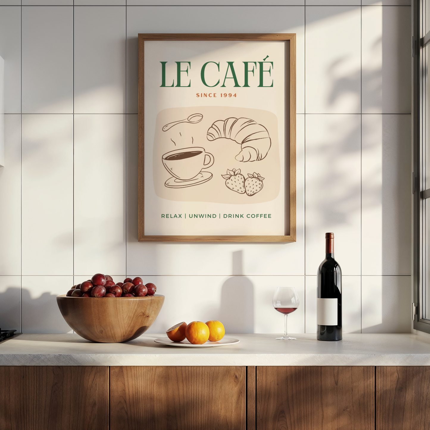 Le Cafe Print - BYHONEYSTUDIOS
