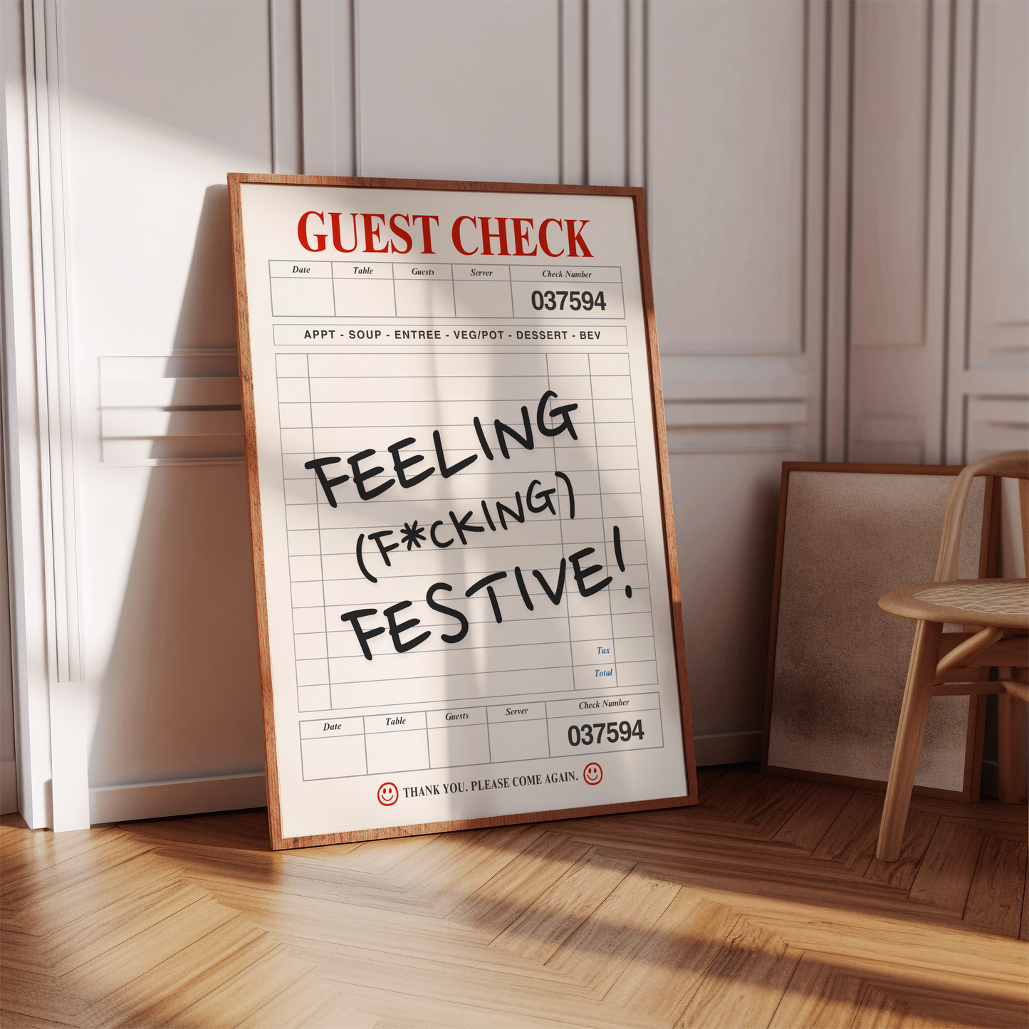 Feeling Festive Christmas Print - BYHONEYSTUDIOS