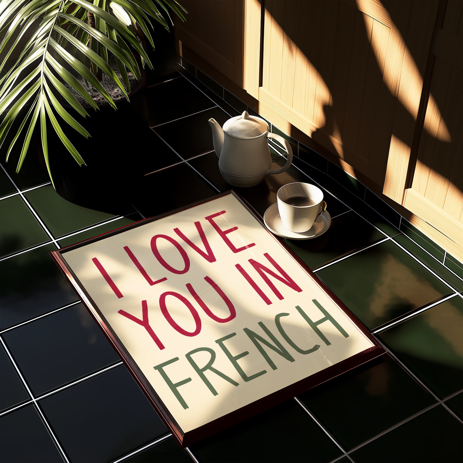 I Love You In French Print - BYHONEYSTUDIOS