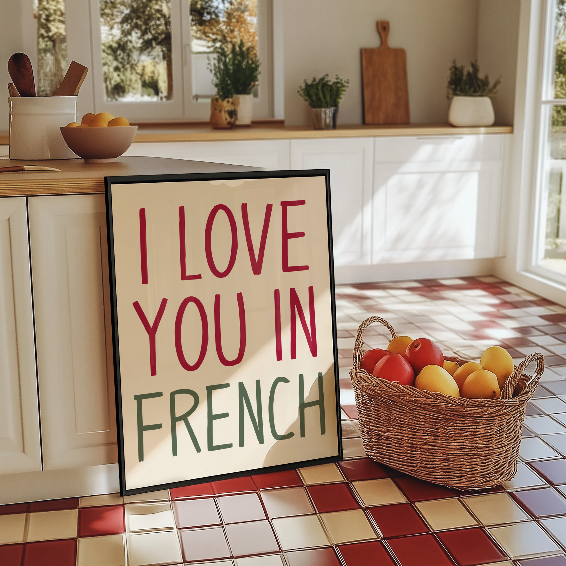 I Love You In French Print - BYHONEYSTUDIOS