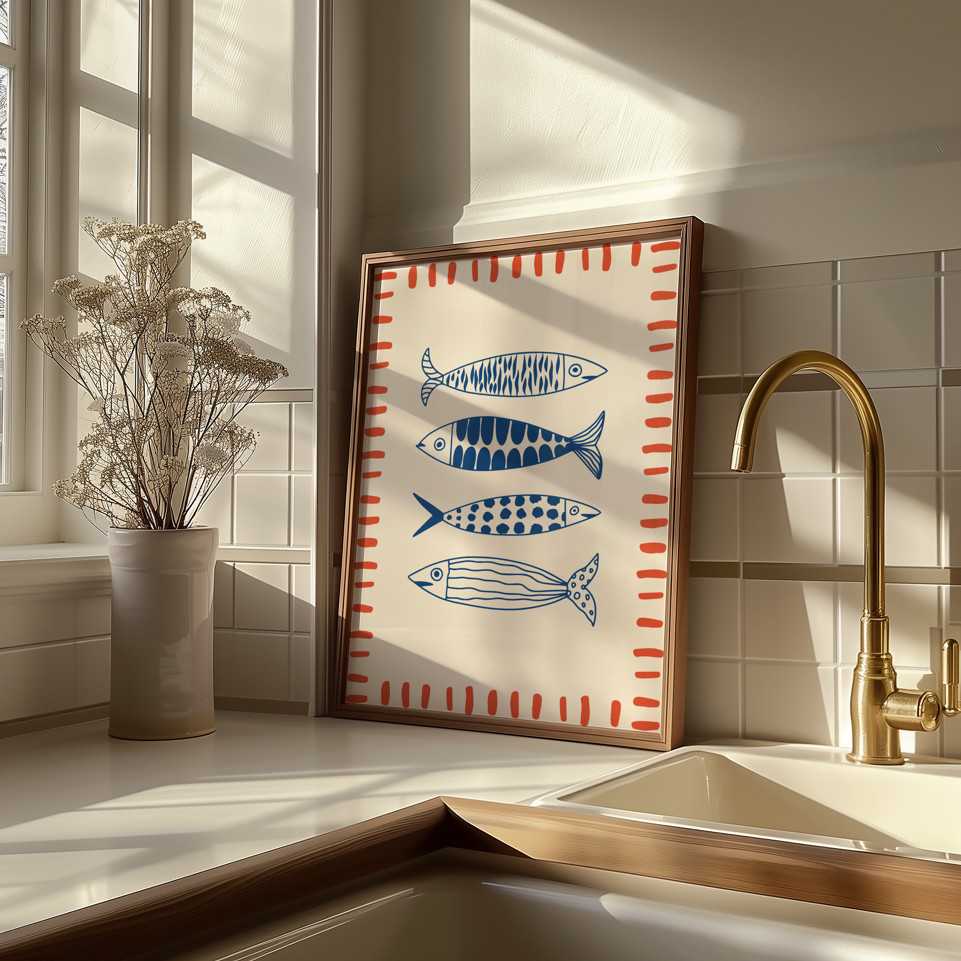 Sardines Fish Print - BYHONEYSTUDIOS