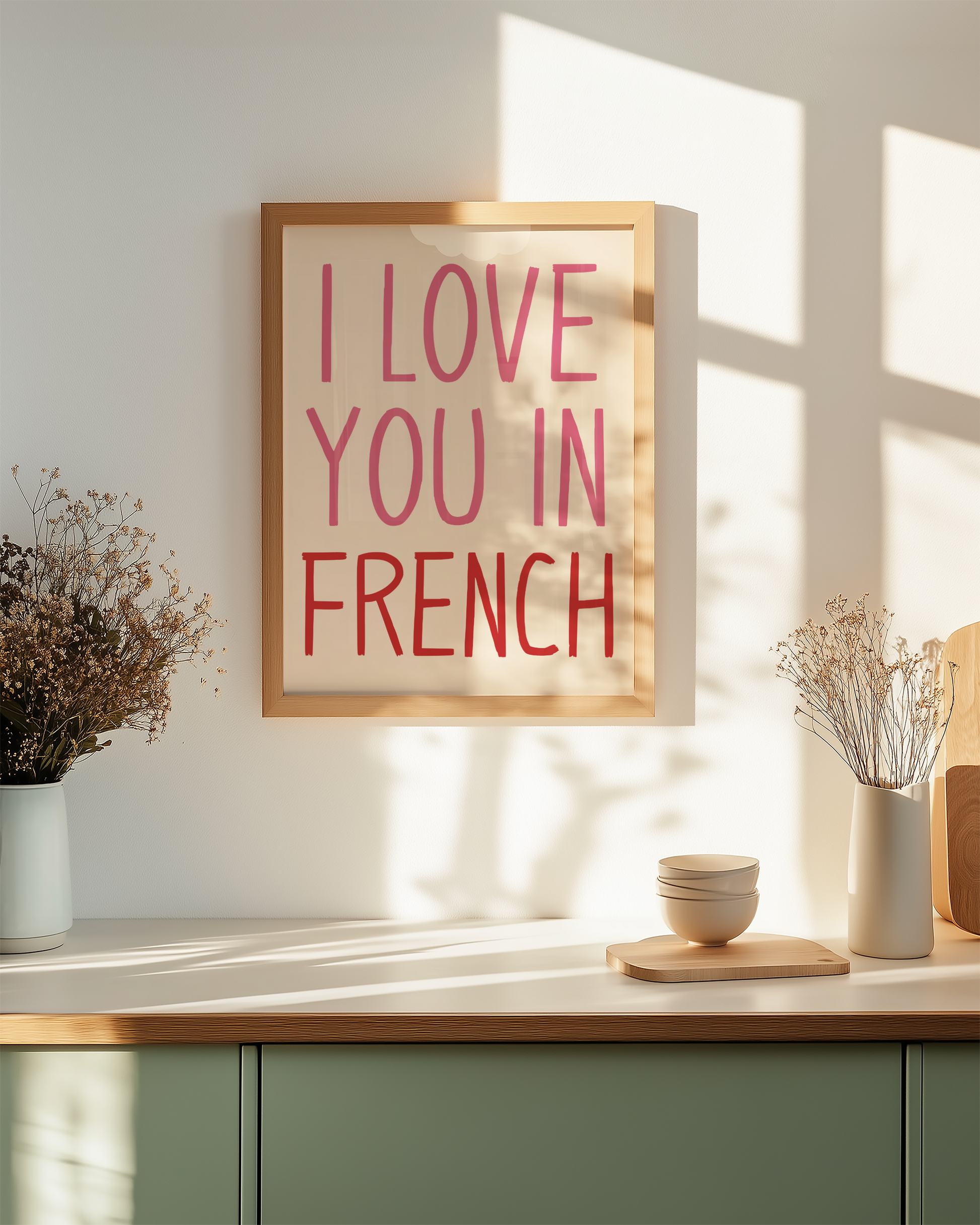 I Love You In French Print - BYHONEYSTUDIOS