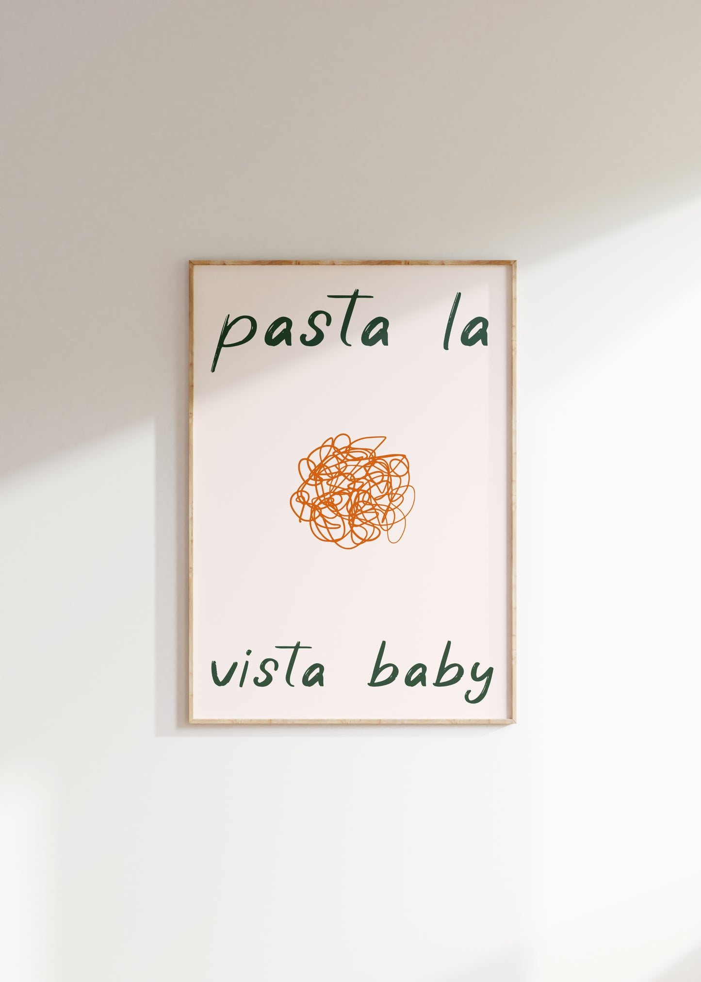 Pasta La Vista Print - BYHONEYSTUDIOS