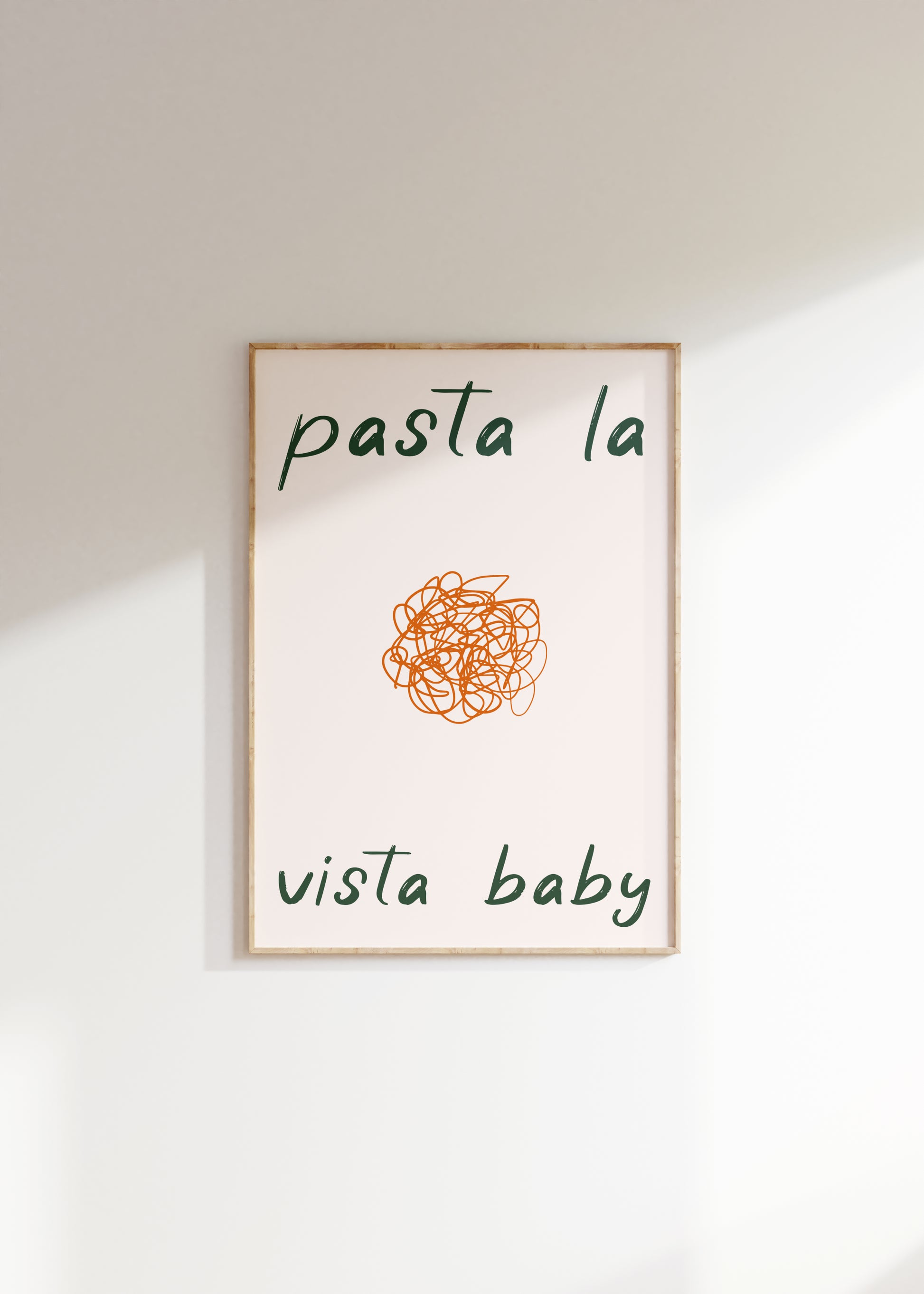 Pasta La Vista Print - BYHONEYSTUDIOS