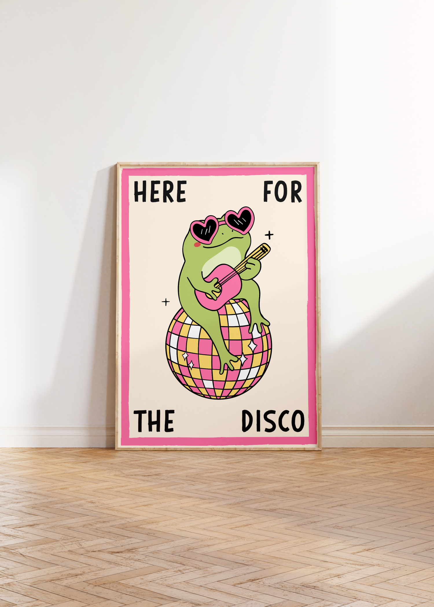 Retro Frog Disco Print - BYHONEYSTUDIOS