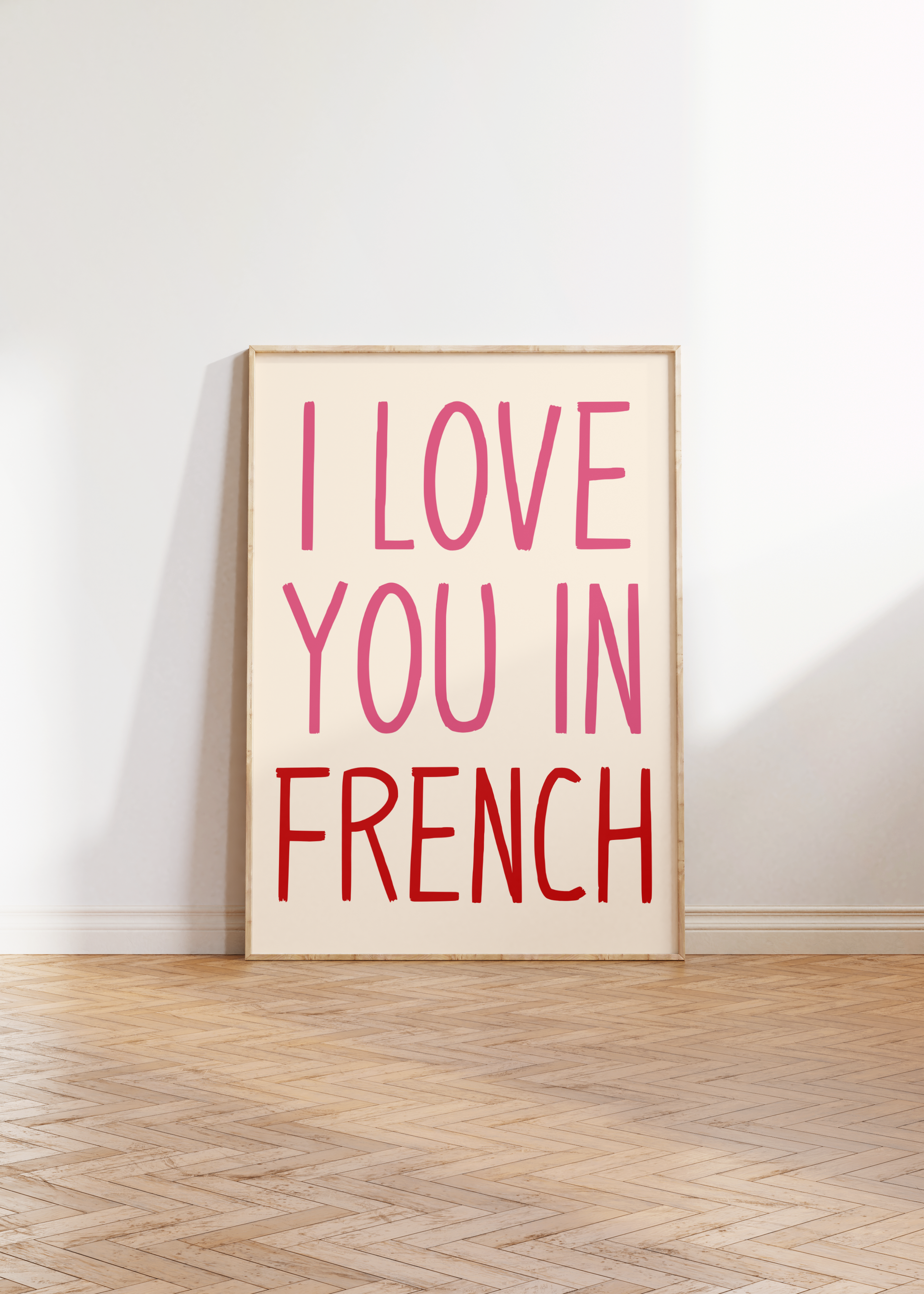 I Love You In French Print - BYHONEYSTUDIOS