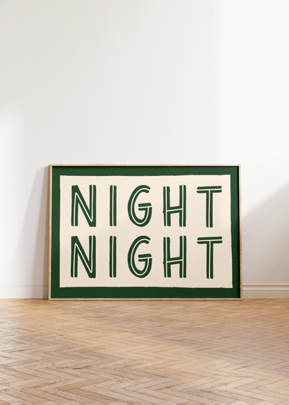 Night Night Print - BYHONEYSTUDIOS
