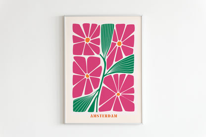 Amsterdam Flowers Print - BYHONEYSTUDIOS