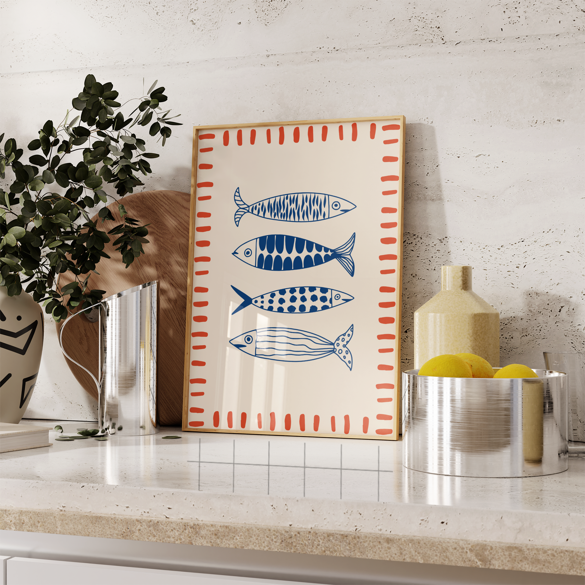Sardines Fish Print - BYHONEYSTUDIOS