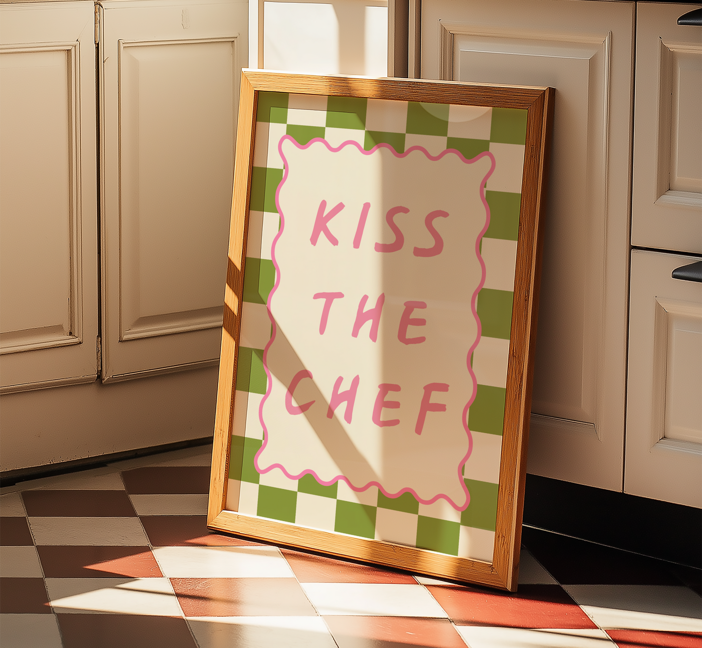 Kiss The Chef Print - BYHONEYSTUDIOS
