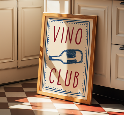 Vino Club Print - BYHONEYSTUDIOS