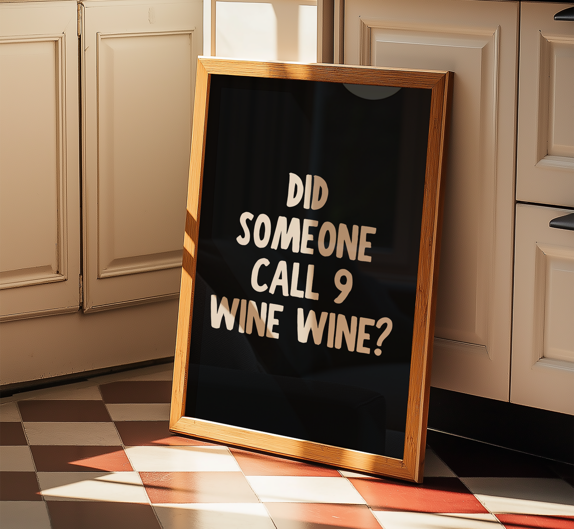 9 Wine Wine Print - BYHONEYSTUDIOS