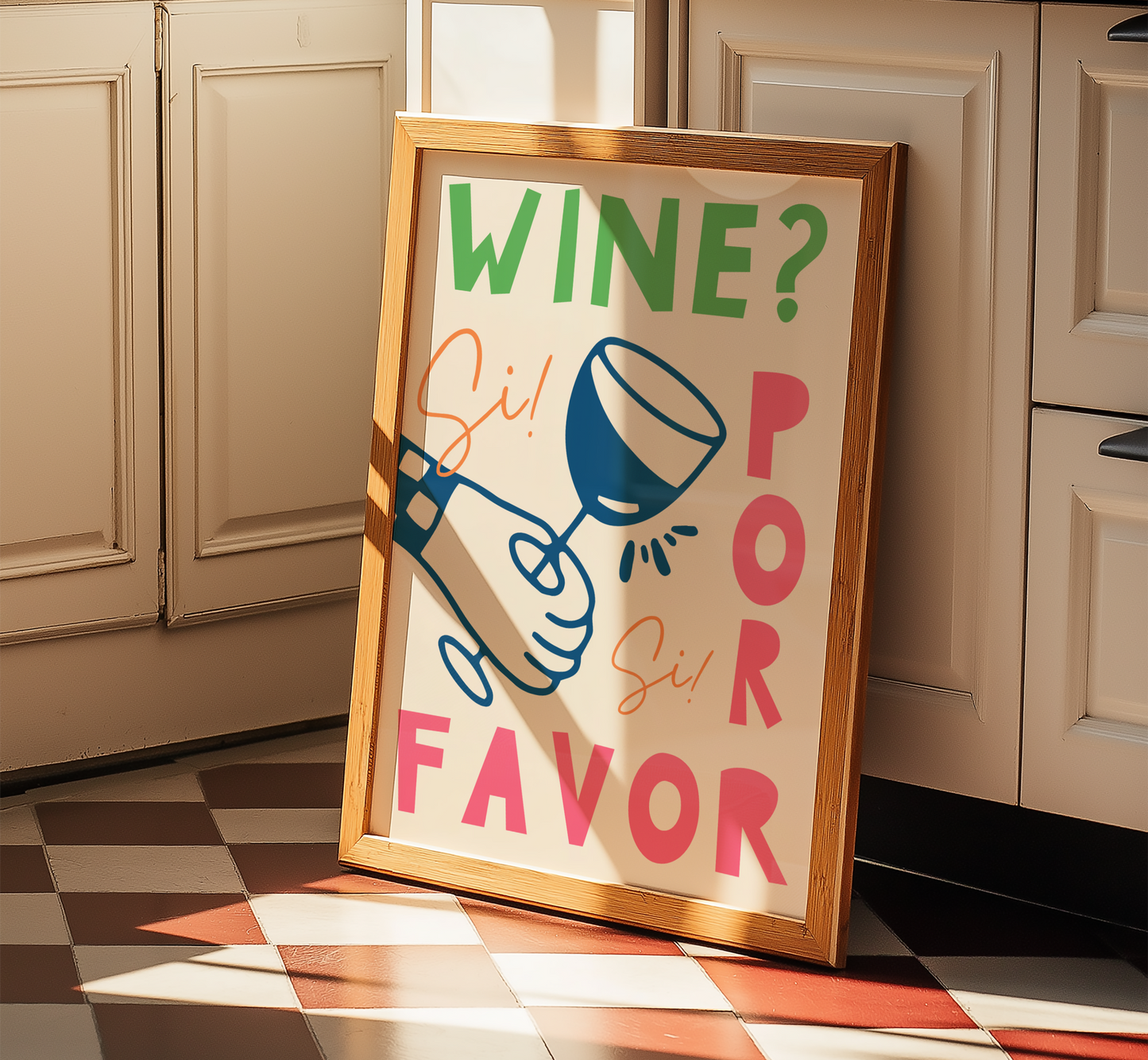 Wine Por Favor Print - BYHONEYSTUDIOS